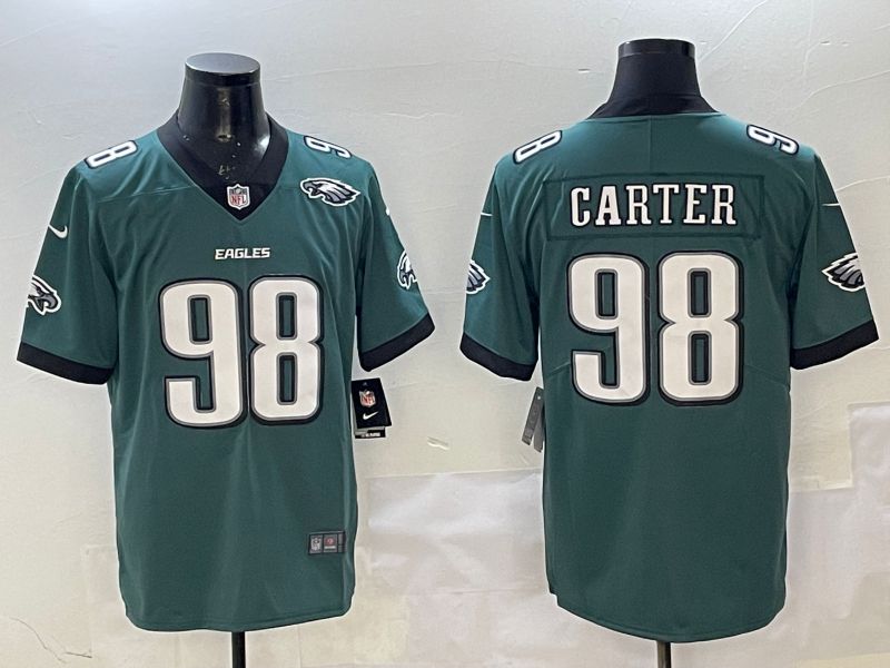 Men Philadelphia Eagles #98 Carter Green Second generation Nike 2025 Limited NFL Jersey style 5->philadelphia eagles->NFL Jersey